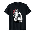 Female Soccer Coach Rosie Riveter T-Shirt - Aesthetic Graphic Unisex - T-Shirt, Sweatshirt, Hoodie