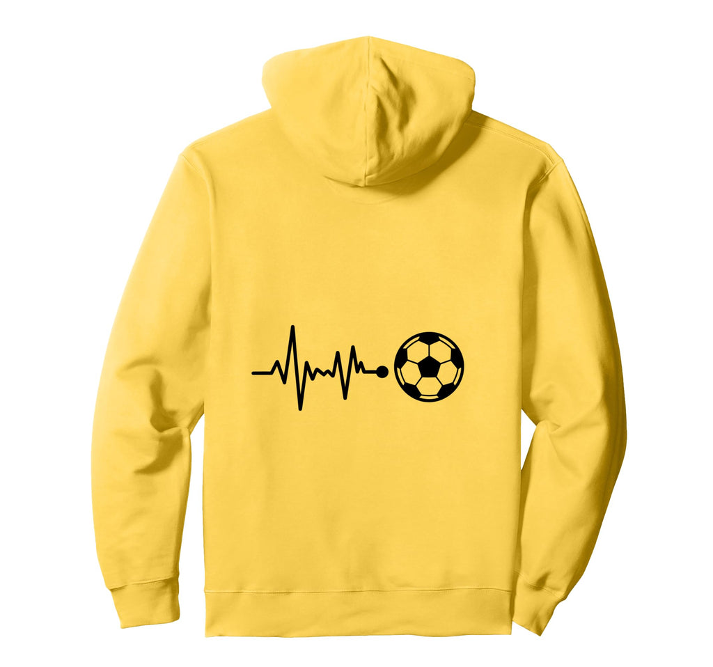 Heartbeat Soccer Ball Passion Hoodie - Trendy Graphic for Adults - T-Shirt, Sweatshirt, Hoodie