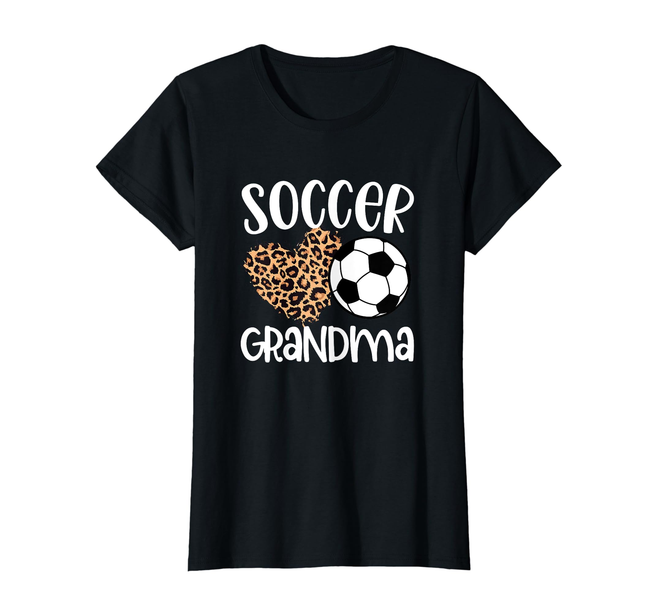 Soccer Grandma Gift Leopard Soccer T-Shirt - Custom Art Print Men Women - T-Shirt, Sweatshirt, Hoodie
