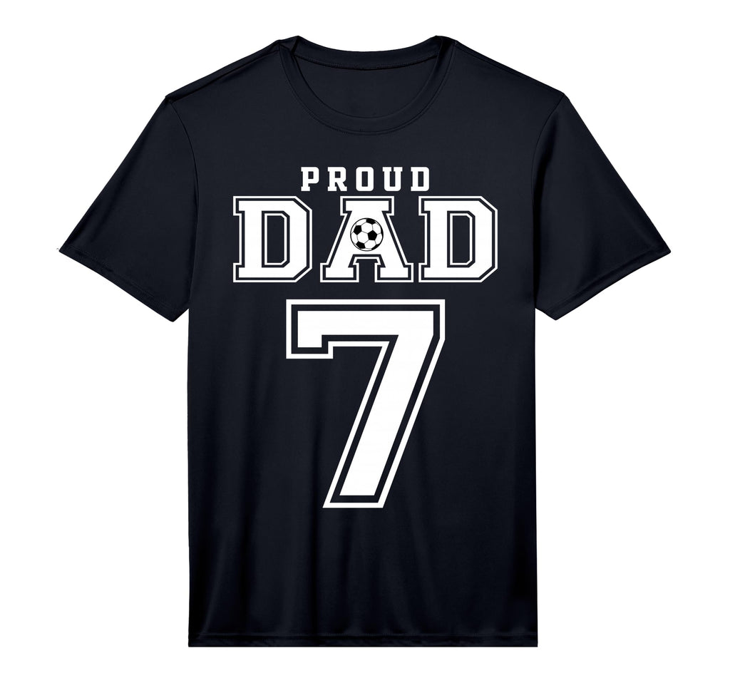 Number 7 Custom Proud Soccer Futbol T-Shirt - Fun Novelty Design Unisex - T-Shirt, Sweatshirt, Hoodie