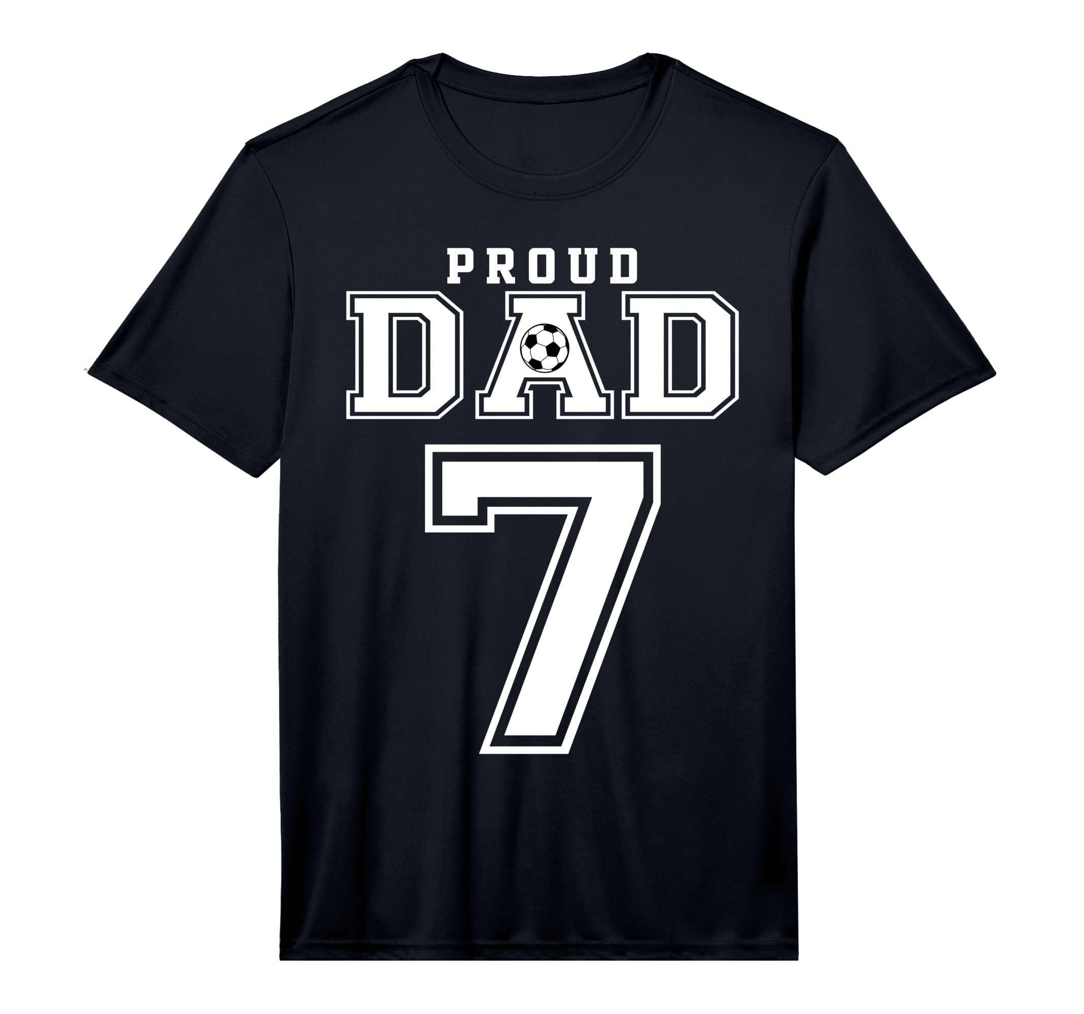 Number 7 Custom Proud Soccer Futbol T-Shirt - Fun Novelty Design Unisex - T-Shirt, Sweatshirt, Hoodie