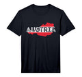 Austrian Map And Flag Souvenir T-Shirt - Custom Art Print for Adults - T-Shirt, Sweatshirt, Hoodie