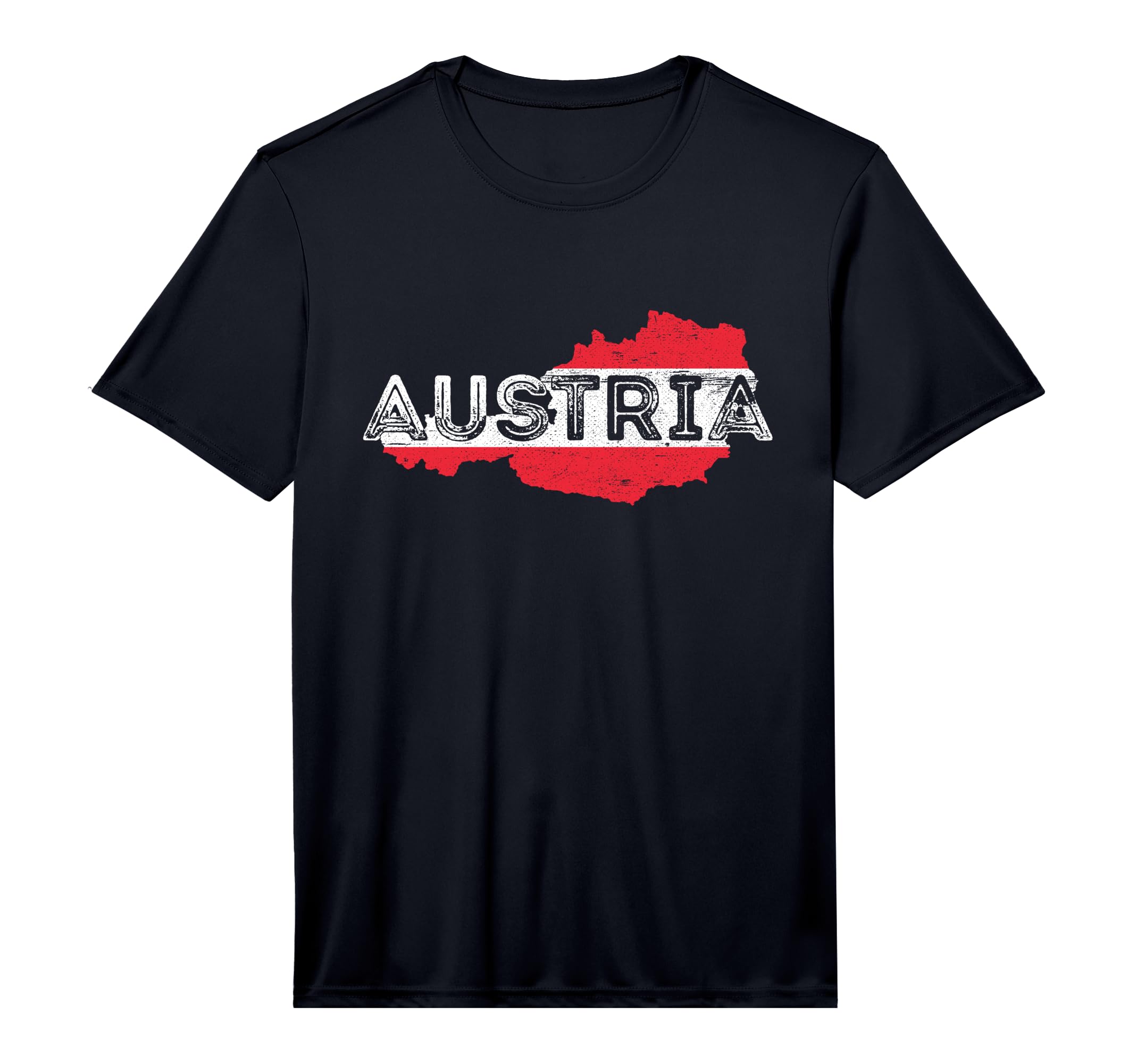 Austrian Map And Flag Souvenir T-Shirt - Custom Art Print for Adults - T-Shirt, Sweatshirt, Hoodie