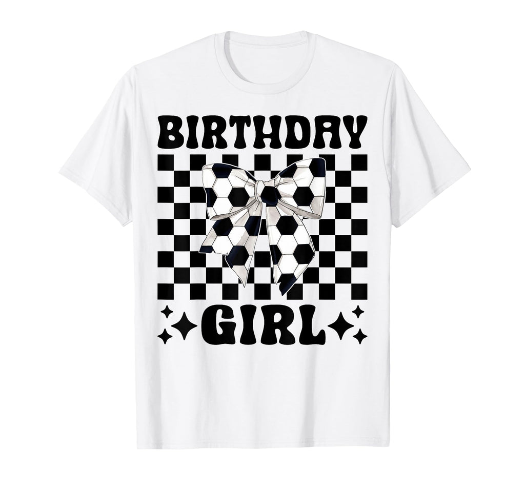 Birthday Soccer Coquette Bow T-Shirt - Trendy Graphic for Adults - T-Shirt, Sweatshirt, Hoodie