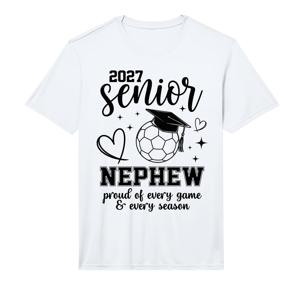 2027 Senior Soccer Nephew Proud Family T-Shirt - Unique Graphic for Adults - T-Shirt, Sweatshirt, Hoodie