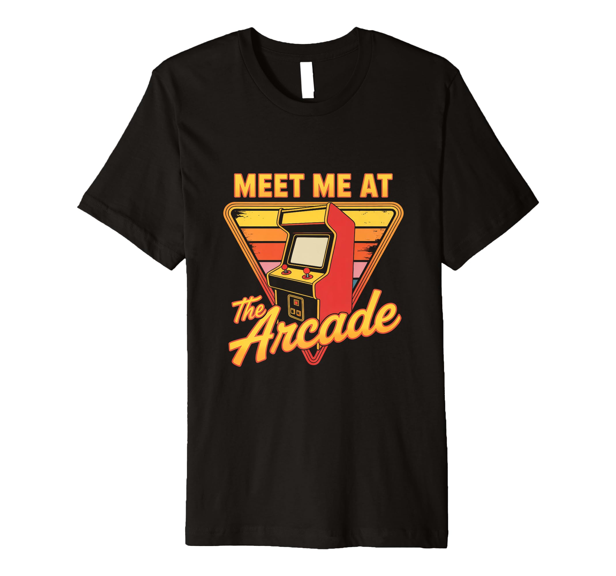 Meet Me Arcade Nostalgic Gaming Gamer T-Shirt - Graphic Print Unisex - T-Shirt, Sweatshirt, Hoodie