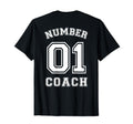 Number 1 Coach Sports Jersey T-Shirt - Graphic Print for Adults - T-Shirt, Sweatshirt, Hoodie