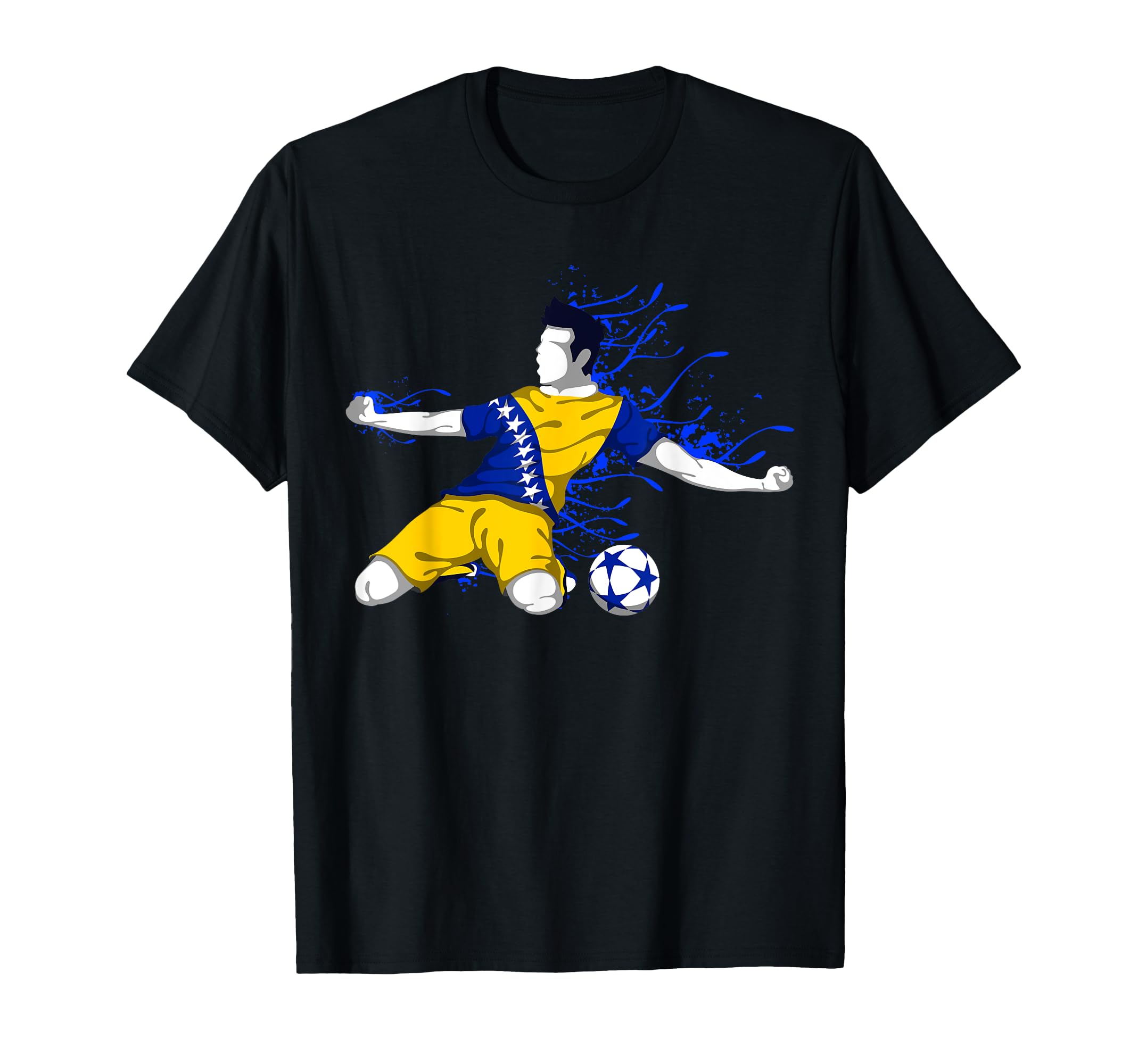 Bosnia And Herzegovina Soccer Team T-Shirt - Minimalist Print Men Women - T-Shirt, Sweatshirt, Hoodie