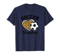 Soccer Grandparent Leopard Heart T-Shirt - Fun Novelty Design for Adults - T-Shirt, Sweatshirt, Hoodie