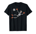 Skeleton Soccer Goalkeeper Halloween Sport T-Shirt - Trendy Graphic Unisex - T-Shirt, Sweatshirt, Hoodie