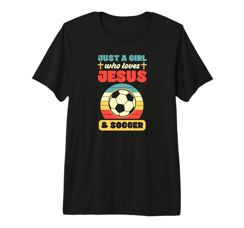 Just Who Loves Jesus And Soccer T-Shirt - Aesthetic Graphic Men Women - T-Shirt, Sweatshirt, Hoodie