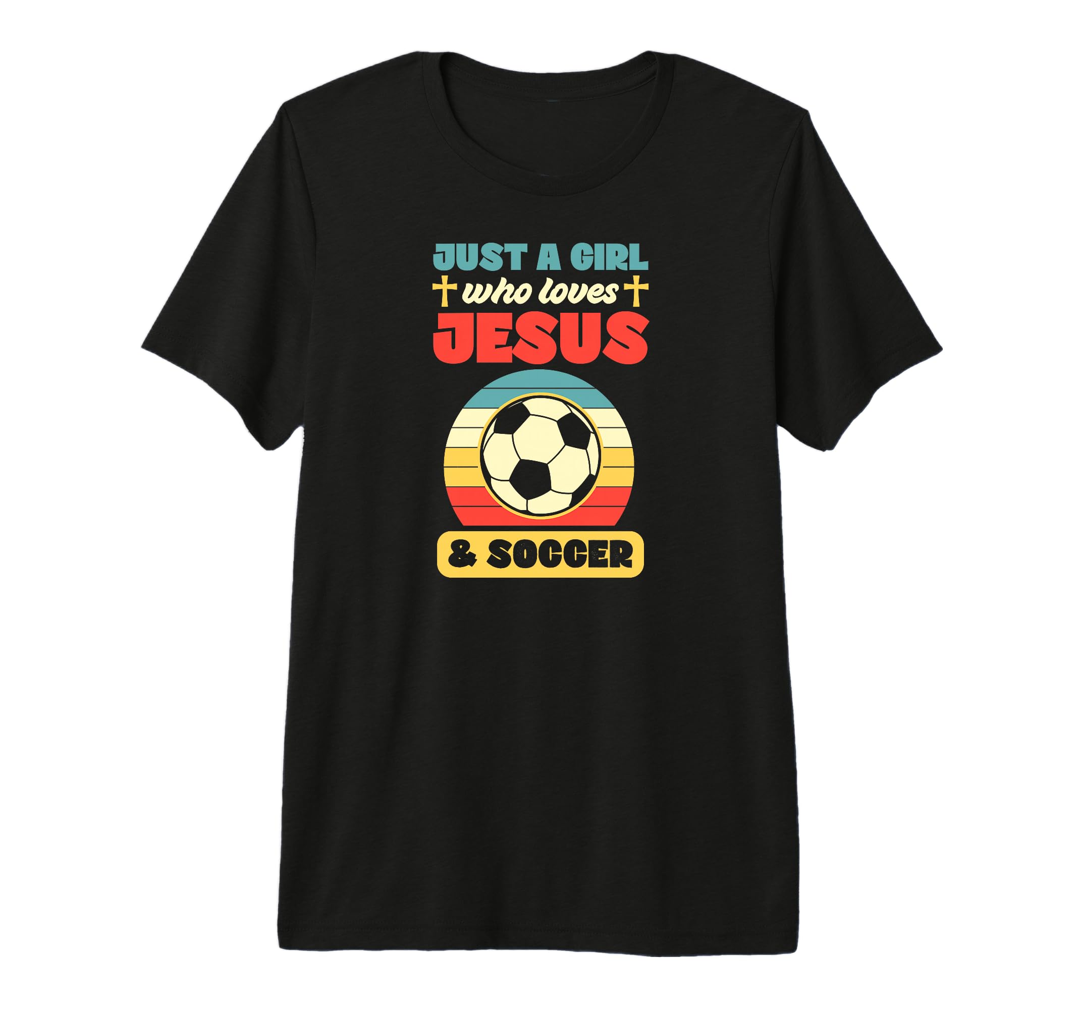Just Who Loves Jesus And Soccer T-Shirt - Aesthetic Graphic Men Women - T-Shirt, Sweatshirt, Hoodie