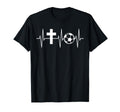 Christian Soccer Heartbeat T-Shirt - Casual Everyday Wear for Adults - T-Shirt, Sweatshirt, Hoodie