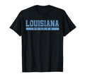 Louisiana Soccer Sky Blue Text T-Shirt - Graphic Print Unisex - T-Shirt, Sweatshirt, Hoodie