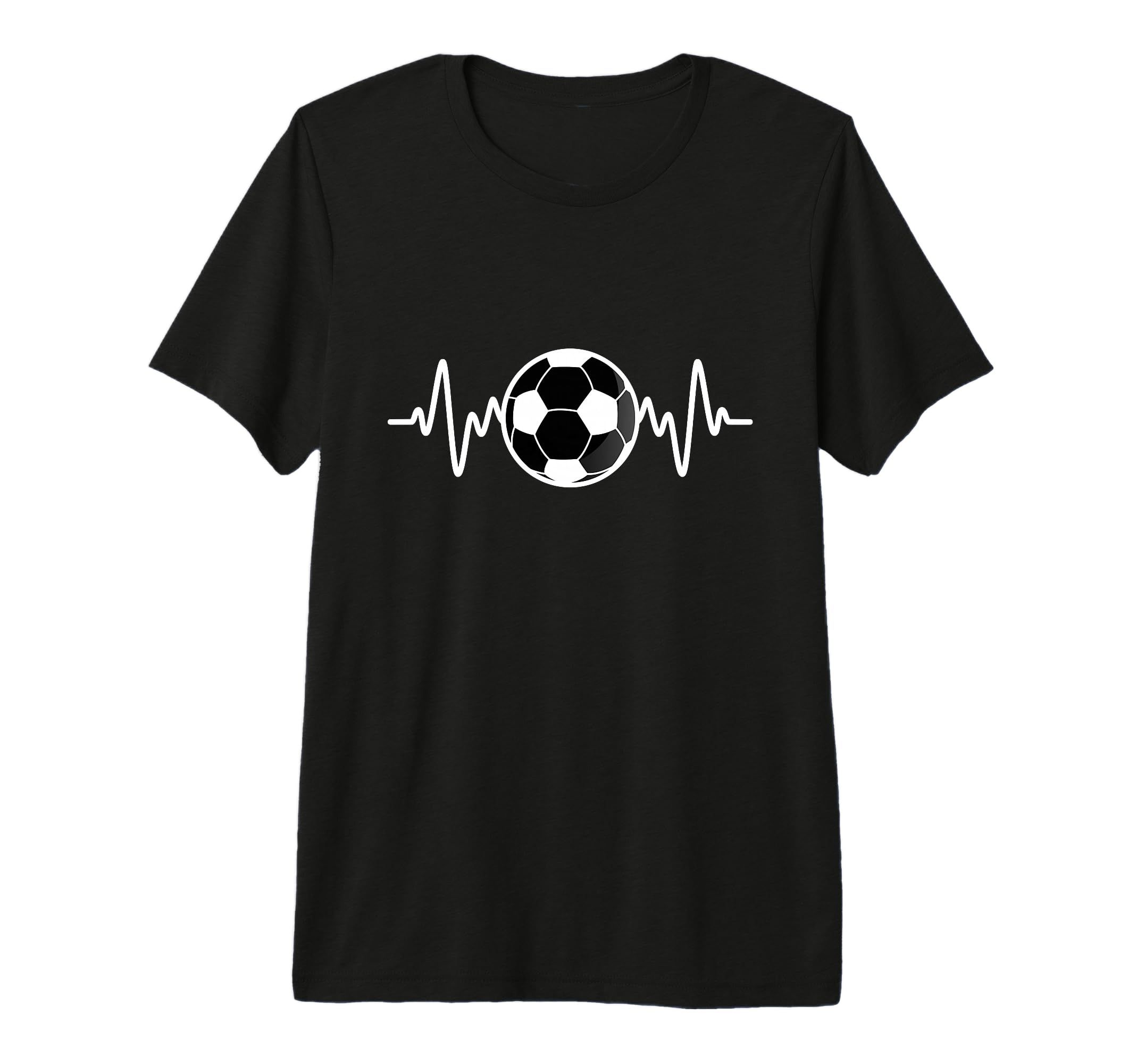 Soccer Heartbeat I Love Soccer Tri T-Shirt - Custom Art Print for Adults - T-Shirt, Sweatshirt, Hoodie