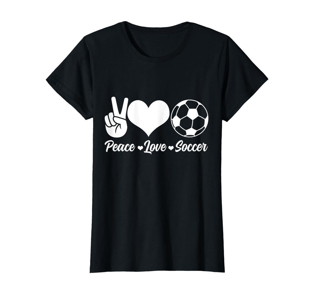 Soccer Player Peace Love Soccer Player T-Shirt - Minimalist Print Men Women - T-Shirt, Sweatshirt, Hoodie