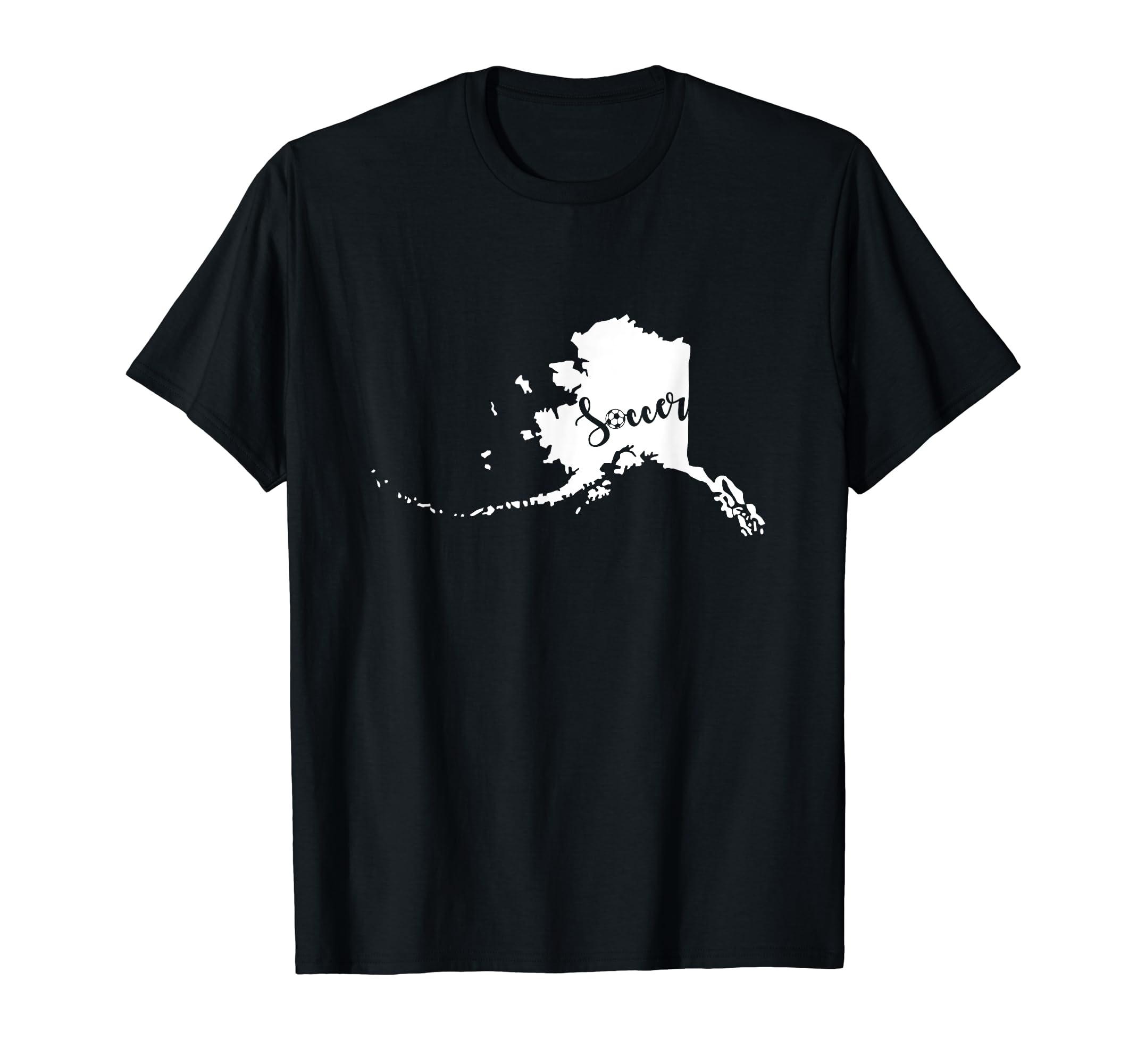 Alaska Soccer Pride Script T-Shirt - Casual Everyday Wear Men Women - T-Shirt, Sweatshirt, Hoodie