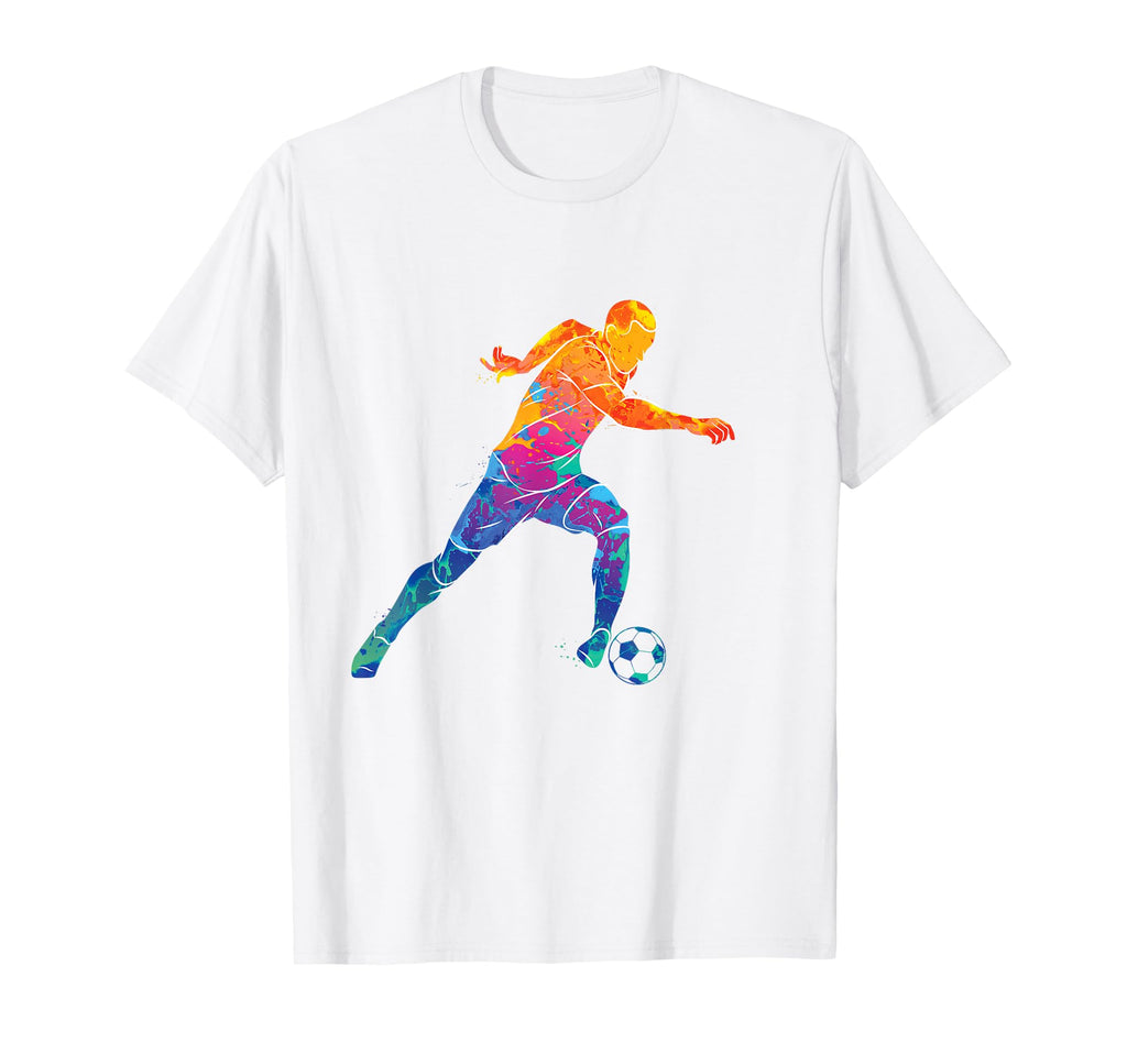 Vibrant Soccer Player Football Sweatshirt - Casual Everyday Wear Men Women - T-Shirt, Sweatshirt, Hoodie