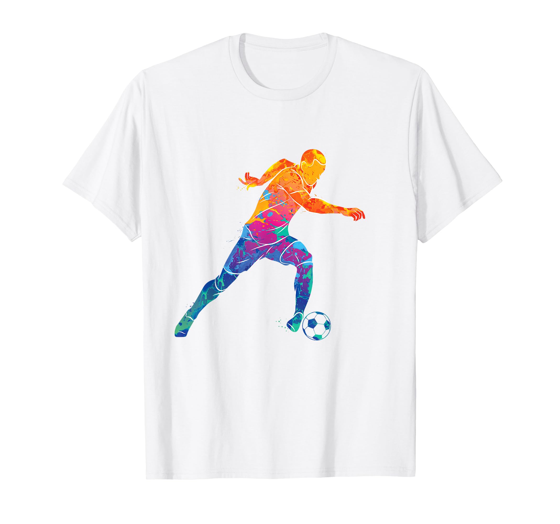 Vibrant Soccer Player Football Sweatshirt - Casual Everyday Wear Men Women - T-Shirt, Sweatshirt, Hoodie
