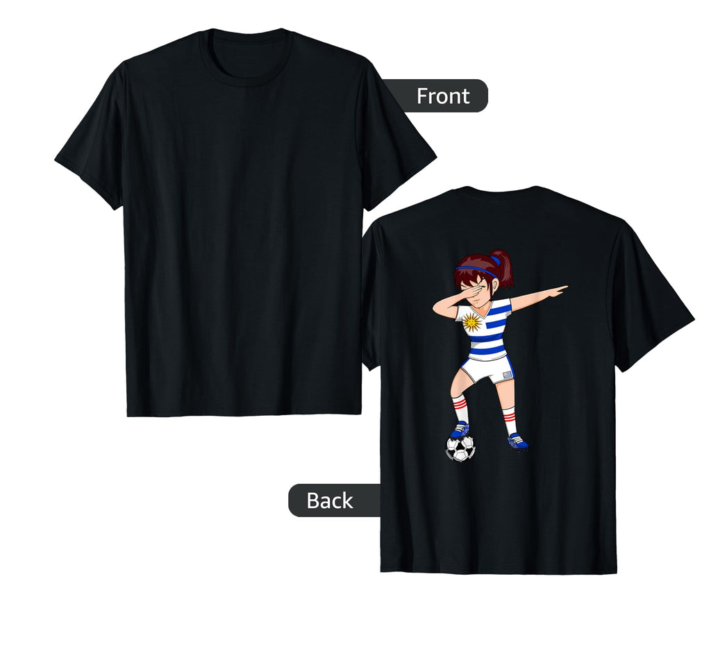 Dabbing Soccer Uruguay Jersey Uruguayan T-Shirt - Custom Art Print Unisex - T-Shirt, Sweatshirt, Hoodie