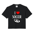 I Love Football I Heart Soccer Funny Hoodie - Fun Novelty Design Unisex - T-Shirt, Sweatshirt, Hoodie