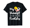 My Heart Is Fields Softball Baseball T-Shirt - Streetwear Style for Adults - T-Shirt, Sweatshirt, Hoodie