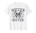 Coquette Bow Soccer Sister Game Day T-Shirt - Unique Graphic Men Women - T-Shirt, Sweatshirt, Hoodie