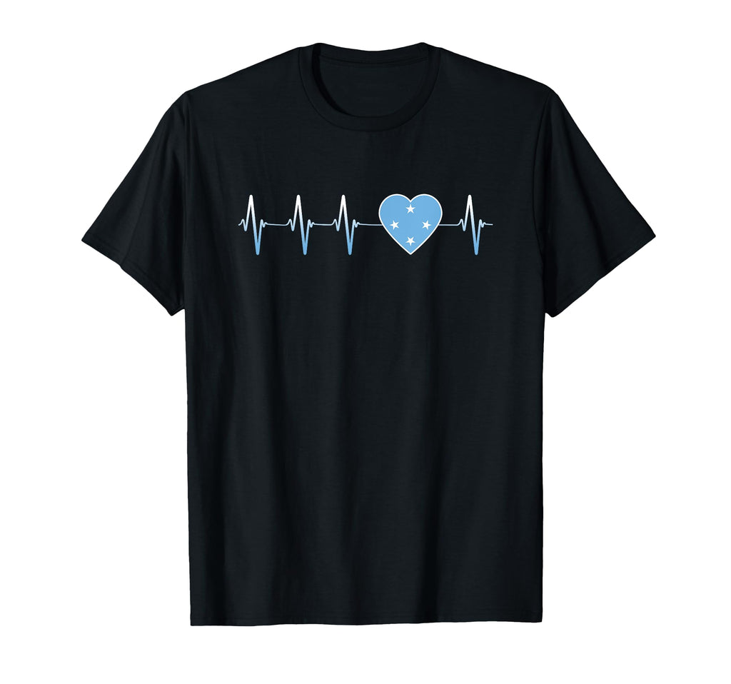 Micronesian Heartbeat I Love T-Shirt - Trendy Graphic for Adults - T-Shirt, Sweatshirt, Hoodie