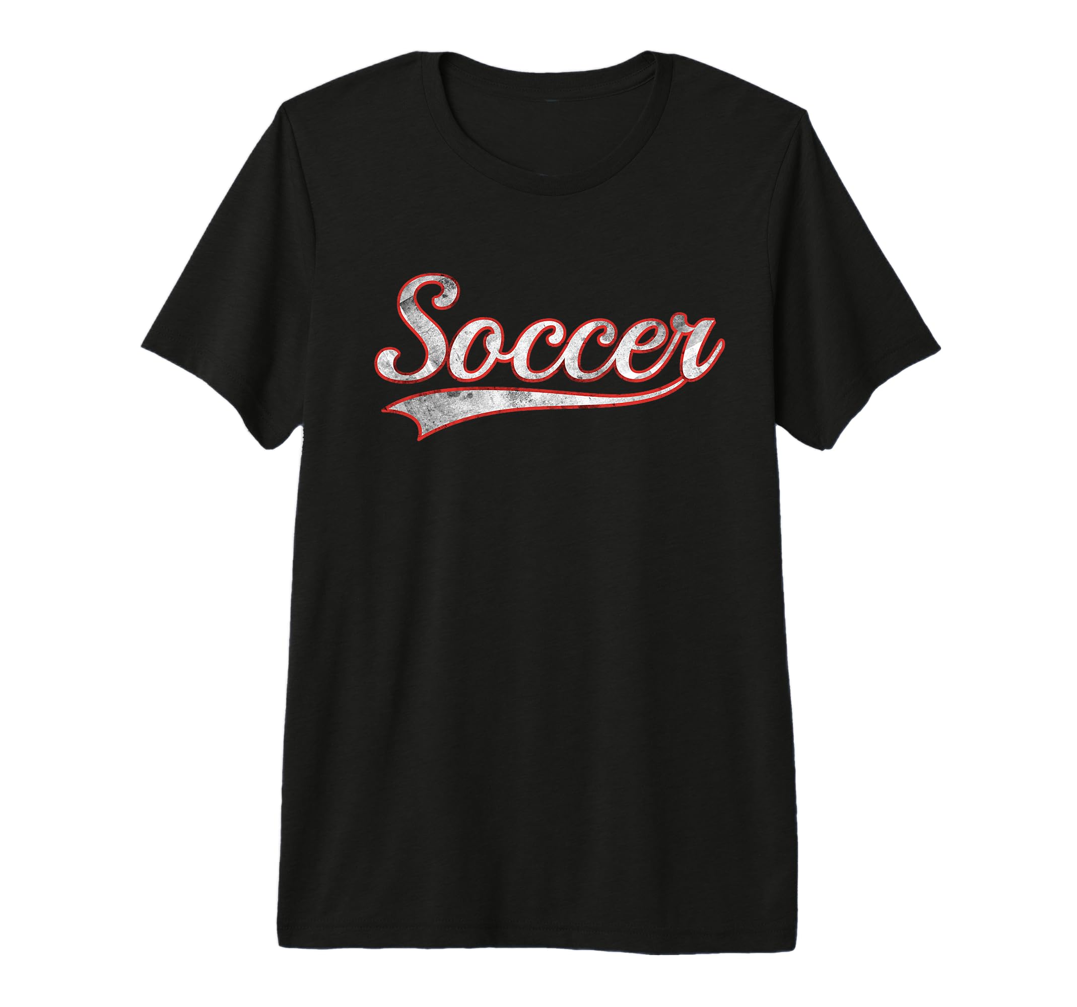 Soccer Varsity Distressed T-Shirt - Casual Everyday Wear for Adults - T-Shirt, Sweatshirt, Hoodie