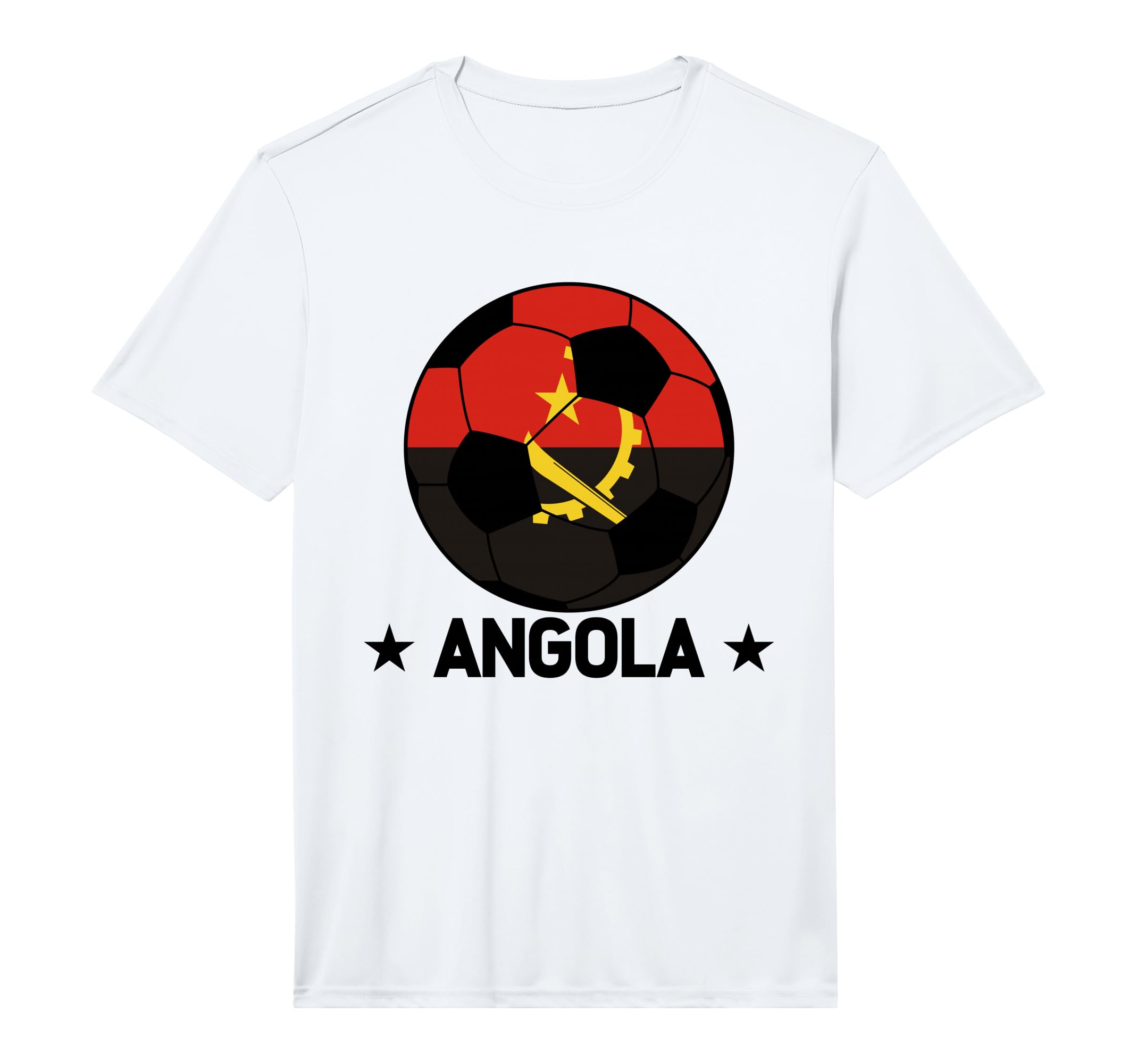 Angola Soccer Team Angola Flag Jersey T-Shirt - Novelty Apparel Unisex - T-Shirt, Sweatshirt, Hoodie