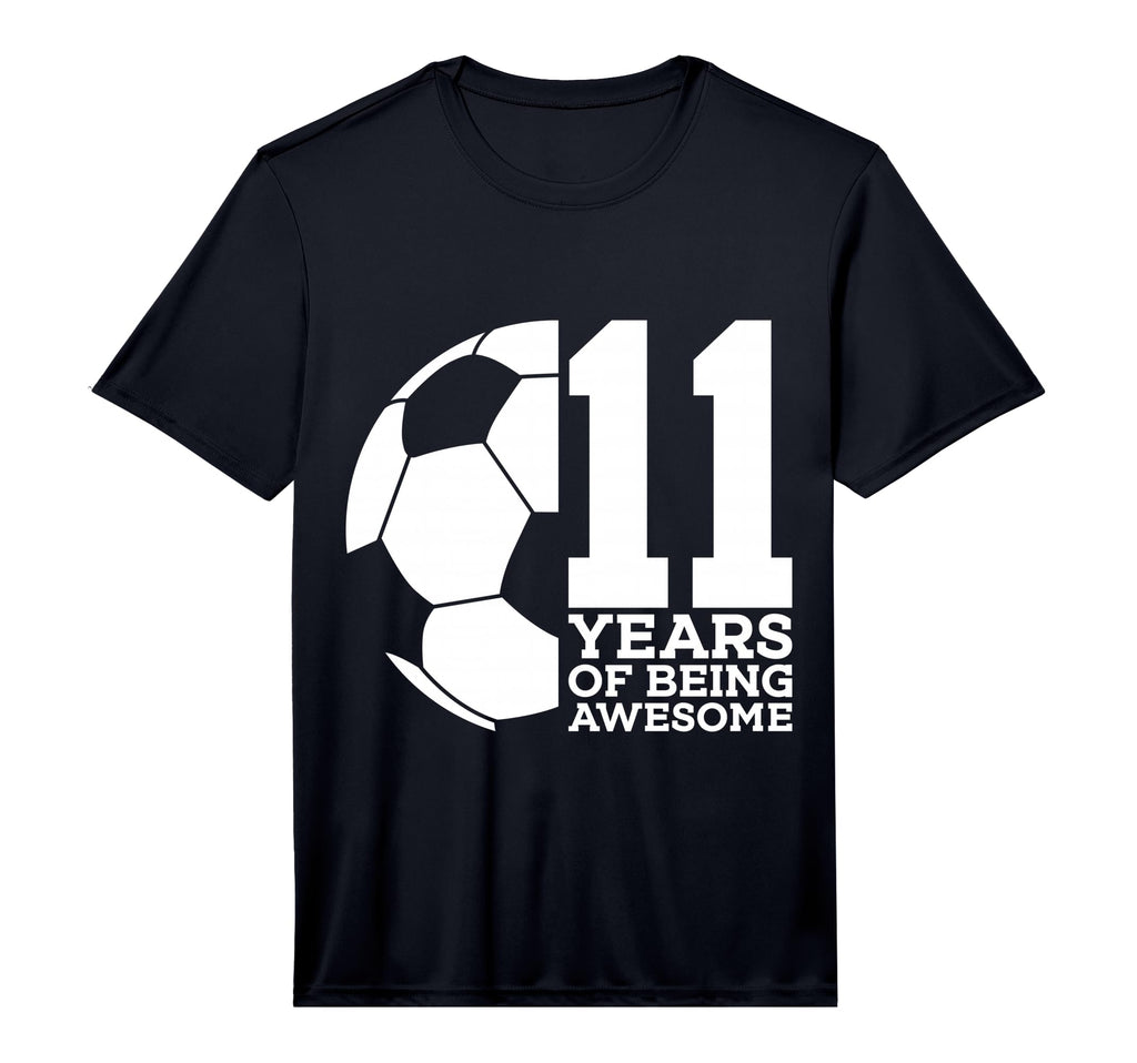 11 Years Being Awesome Soccer 11Th T-Shirt - Graphic Print Men Women - T-Shirt, Sweatshirt, Hoodie