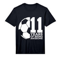 11 Years Being Awesome Soccer 11Th T-Shirt - Graphic Print Men Women - T-Shirt, Sweatshirt, Hoodie