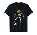 Pumpkin Skeleton Soccer Player Halloween T-Shirt - Graphic Print Men Women - T-Shirt, Sweatshirt, Hoodie