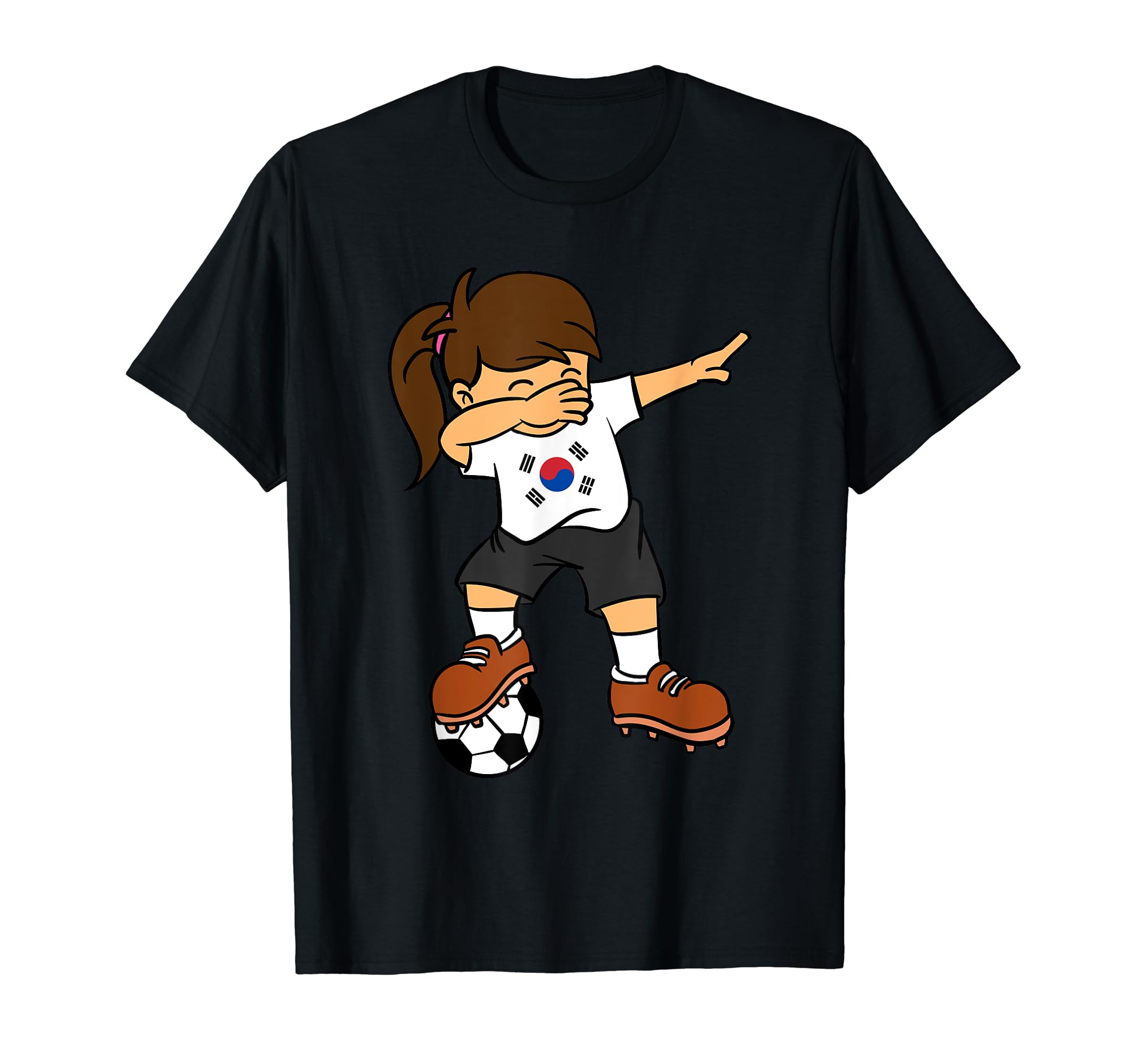 South Korea Soccer Ball Dabbing T-Shirt - Minimalist Print for Adults - T-Shirt, Sweatshirt, Hoodie