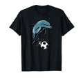 Dolphin Playing Soccer Orca T-Shirt - Fun Novelty Design for Adults - T-Shirt, Sweatshirt, Hoodie