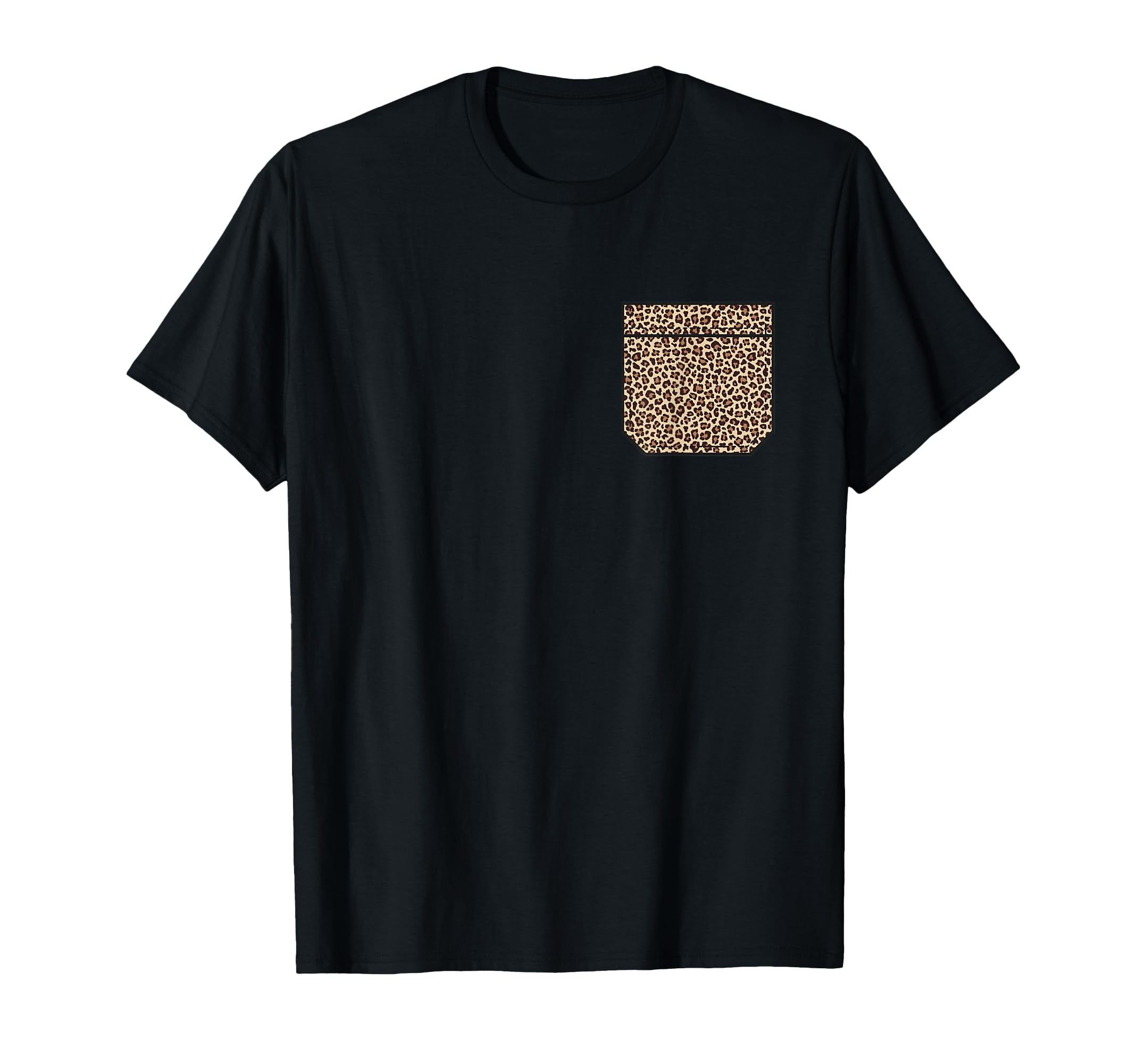 Leopard Spot Faux Pocket Cheetah Wild T-Shirt - Minimalist Print Unisex - T-Shirt, Sweatshirt, Hoodie