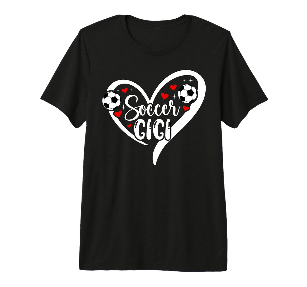 Soccer Gigi Heart Grandma Gigi T-Shirt - Aesthetic Graphic for Adults - T-Shirt, Sweatshirt, Hoodie