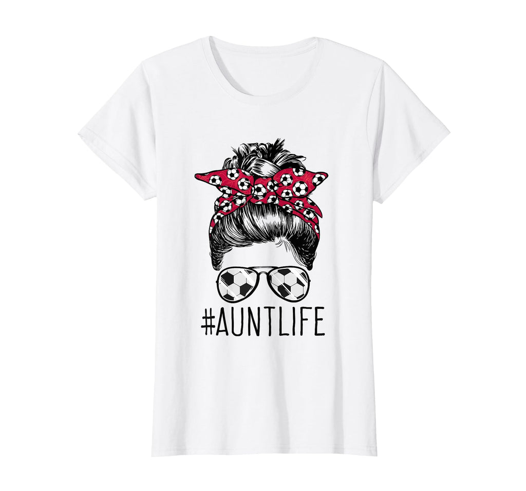 Aunt Life Soccer Auntie Mothers Day T-Shirt - Custom Art Print for Adults - T-Shirt, Sweatshirt, Hoodie