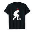 Funny Bigfoot Soccer Football And Santa T-Shirt - Graphic Print Men Women - T-Shirt, Sweatshirt, Hoodie