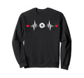 Soccer Ball Heartbeat Funny Soccer Sweatshirt - Streetwear Style Men Women - T-Shirt, Sweatshirt, Hoodie