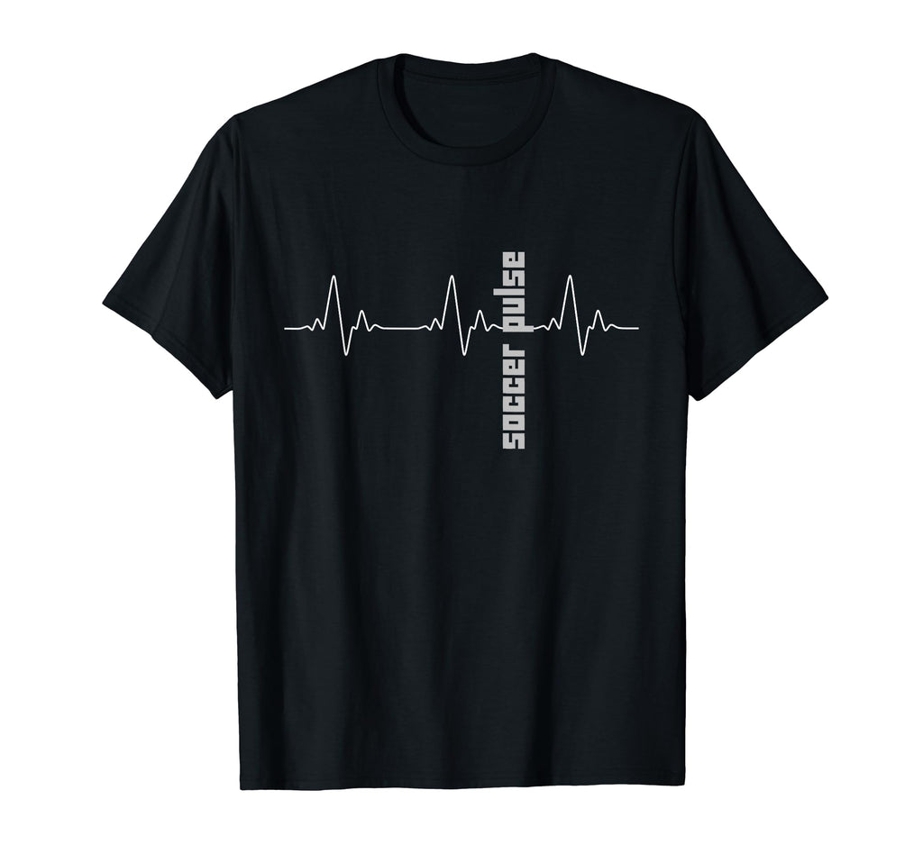 Line Art Heartbeat Line Soccer Pulse T-Shirt - Streetwear Style Unisex - T-Shirt, Sweatshirt, Hoodie