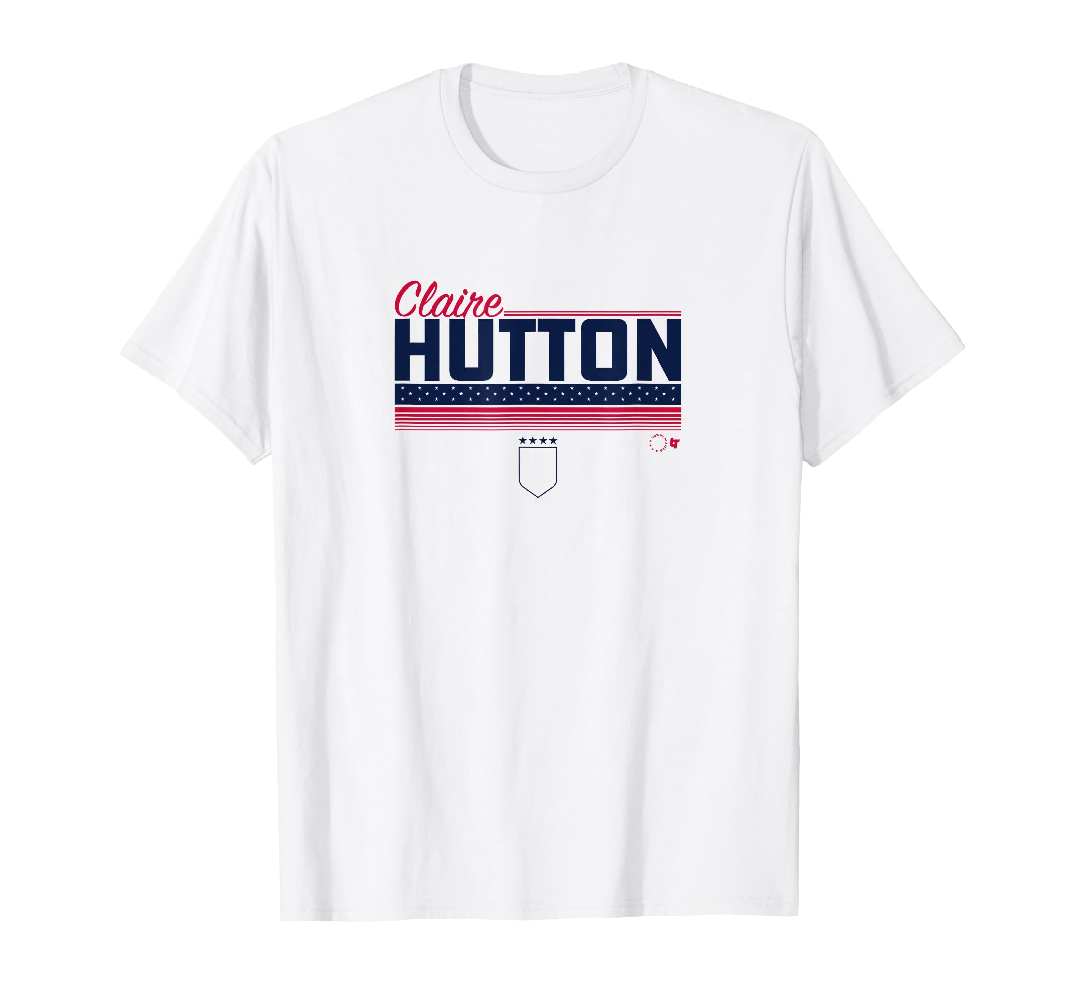 Claire Hutton Uswntpa Stripe Usa Soccer T-Shirt - Custom Art Print Unisex - T-Shirt, Sweatshirt, Hoodie