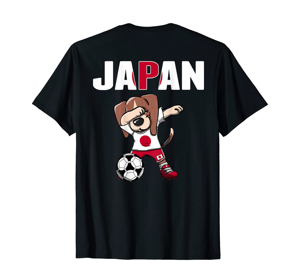 Dabbing Beagle Japan Soccer Fans Jersey T-Shirt - Trendy Graphic Men Women - T-Shirt, Sweatshirt, Hoodie