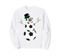 Soccer Balls Snowman Winter Sports Sweatshirt - Streetwear Style Unisex - T-Shirt, Sweatshirt, Hoodie