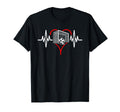 Heartbeat Soccer Football Player T-Shirt - Streetwear Style for Adults - T-Shirt, Sweatshirt, Hoodie