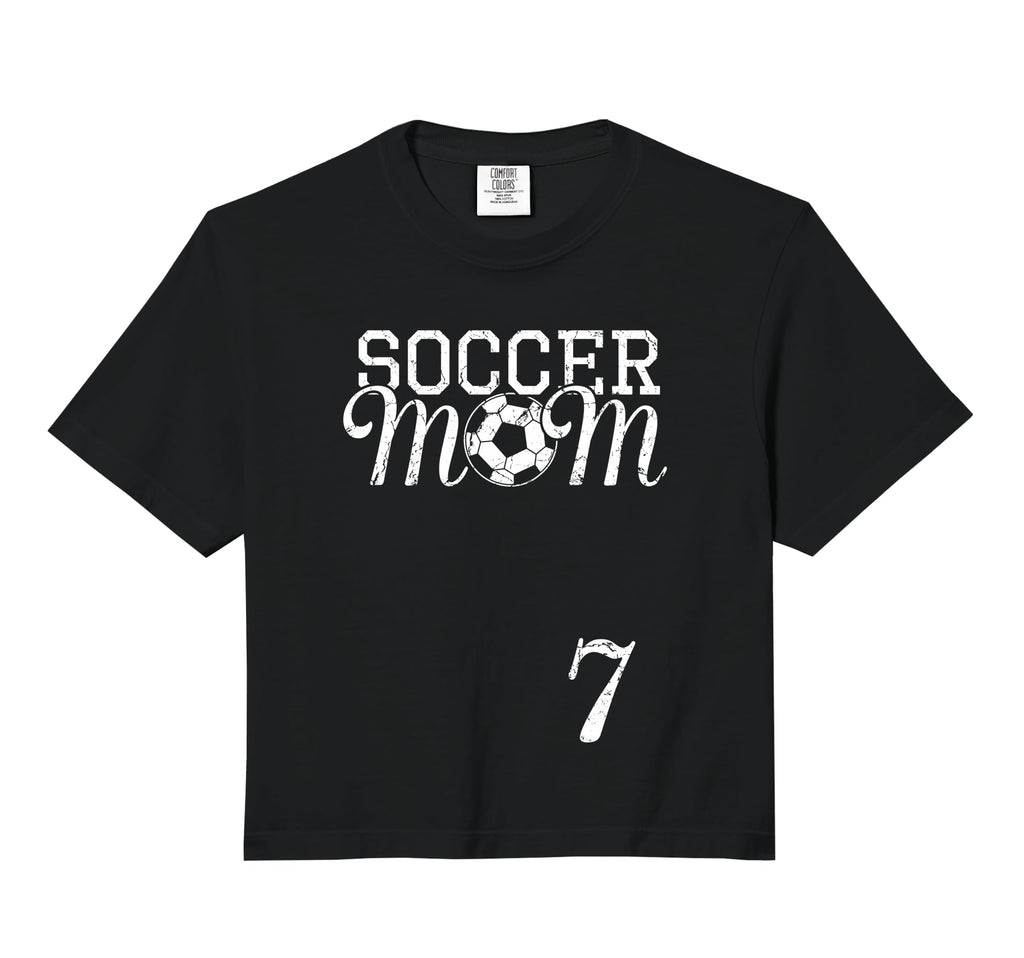 Soccer Mom Jersey Number 7 Favorite T-Shirt - Minimalist Print for Adults - T-Shirt, Sweatshirt, Hoodie