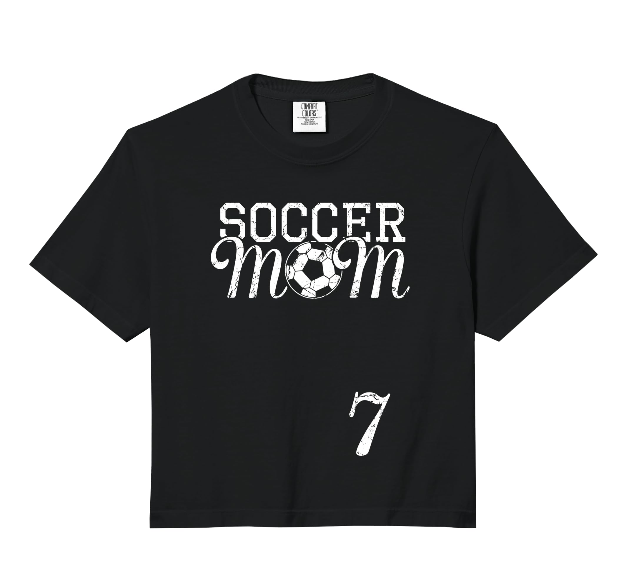 Soccer Mom Jersey Number 7 Favorite T-Shirt - Minimalist Print for Adults - T-Shirt, Sweatshirt, Hoodie