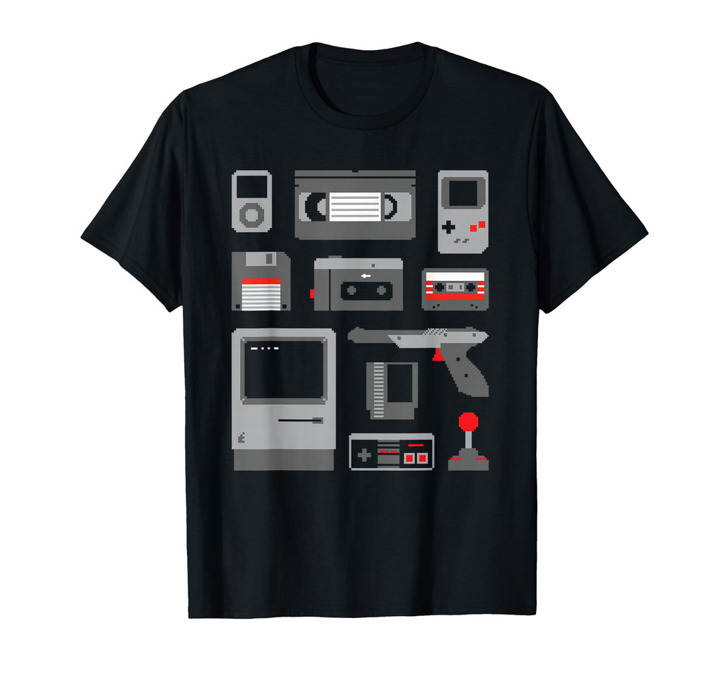 Pixel 8 Bit Nostalgic 80S 90S Gaming T-Shirt - Trendy Graphic for Adults - T-Shirt, Sweatshirt, Hoodie