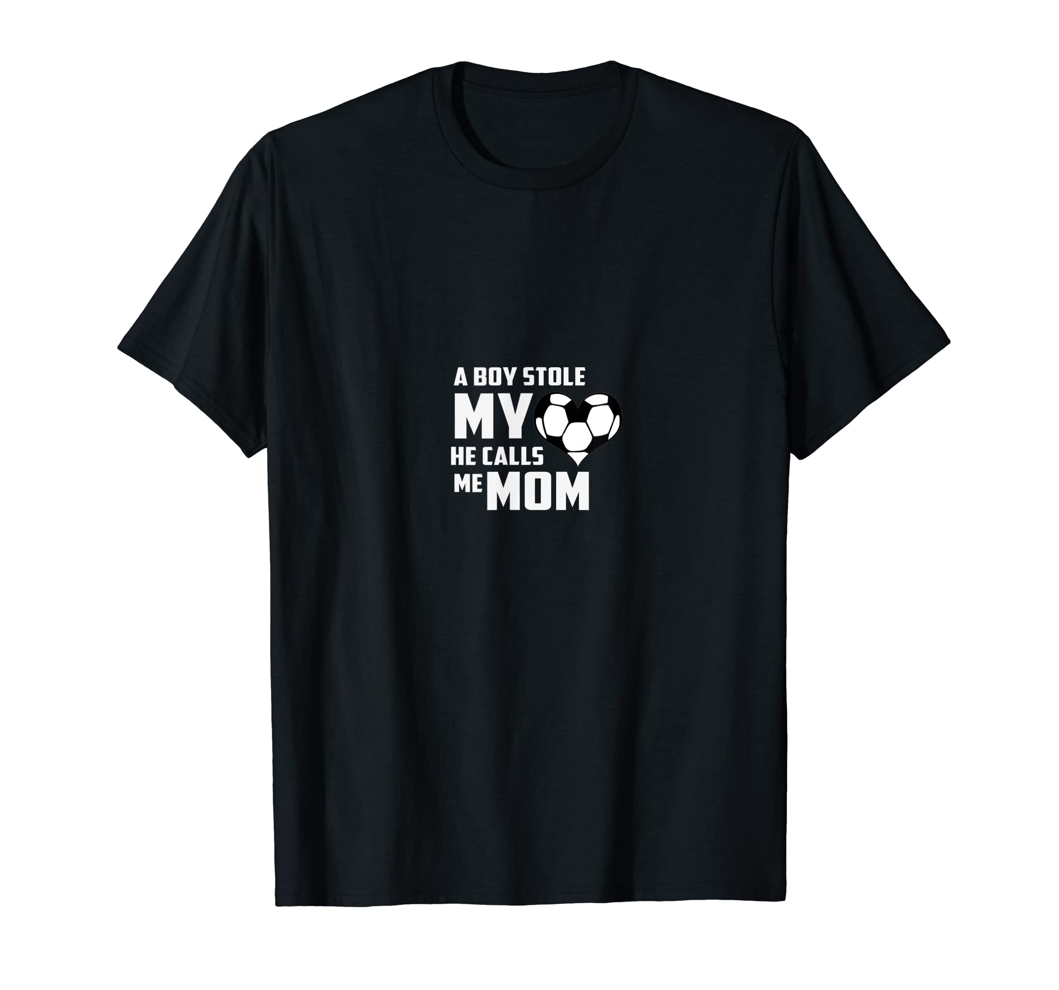 Stole My Heart He Calls Me Mom Soccer T-Shirt - Aesthetic Graphic Unisex - T-Shirt, Sweatshirt, Hoodie
