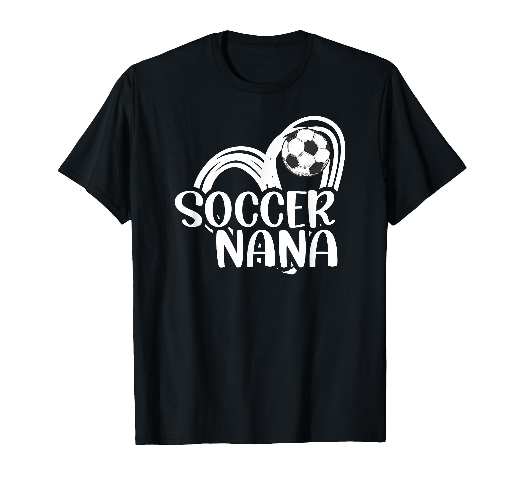 Soccer Nana Heart Grandma Nana Soccer T-Shirt - Novelty Apparel for Adults - T-Shirt, Sweatshirt, Hoodie